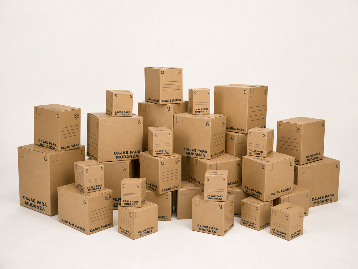 Kit Cocina · 30 cajas: 10 chicas, 10 medianas y 10 grandes